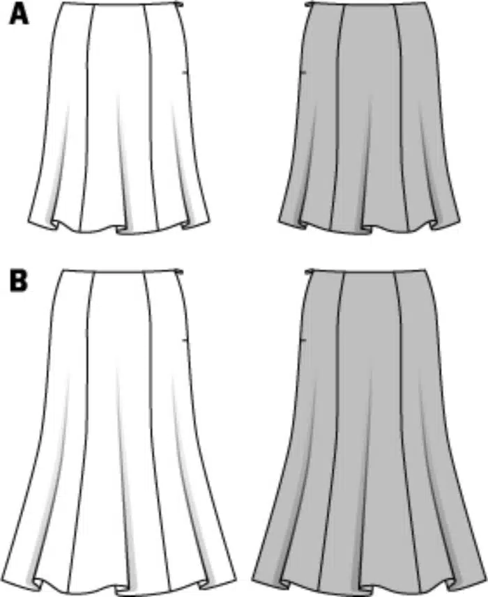 Burda Patroon 6903 - Rok in variaties