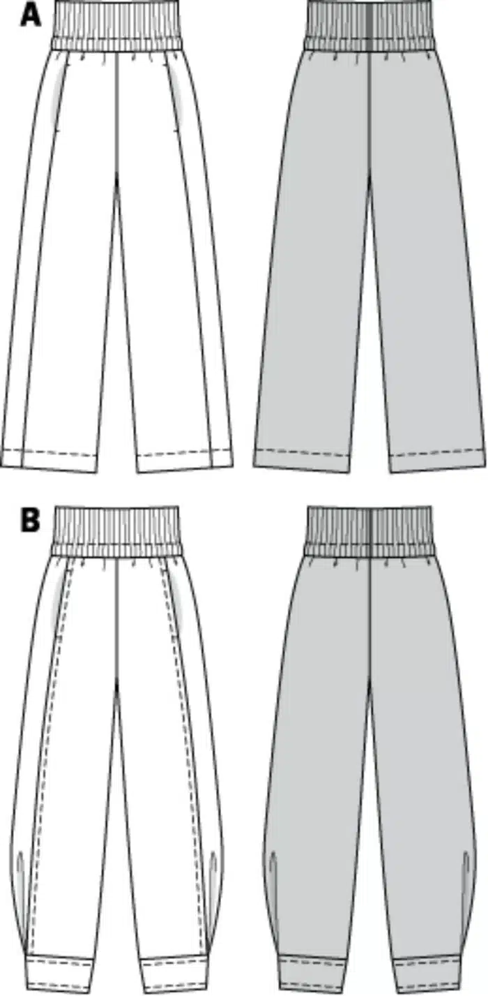 Burda Patroon 7400 - Broek in variaties
