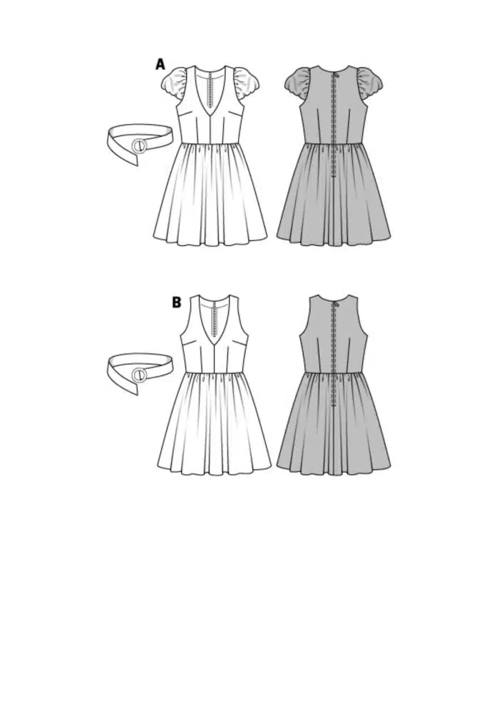 Burda Patroon 7556 - Jurk in variaties