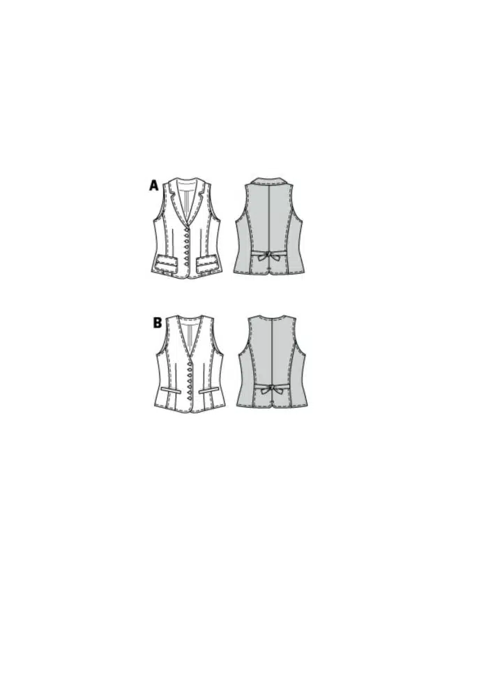 Burda Patroon 7769 - Gilet in variaties