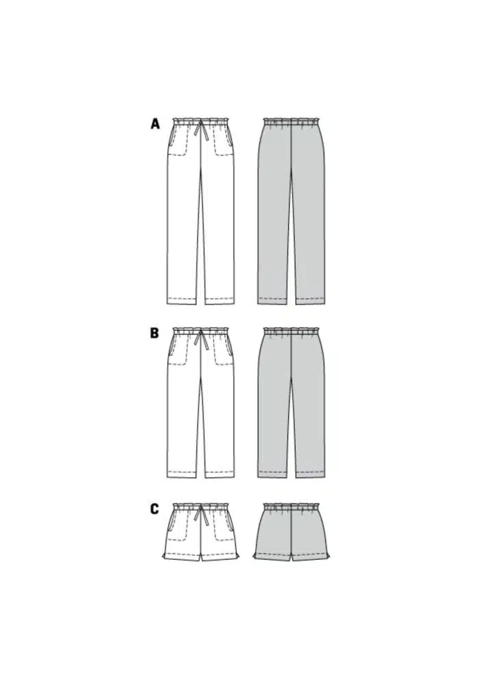Burda Patroon 7966 - Broek in variaties