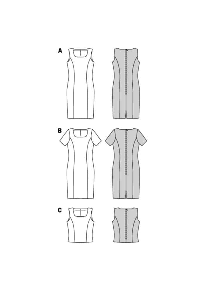 Burda Patroon 7972 - Jurk in variaties en top