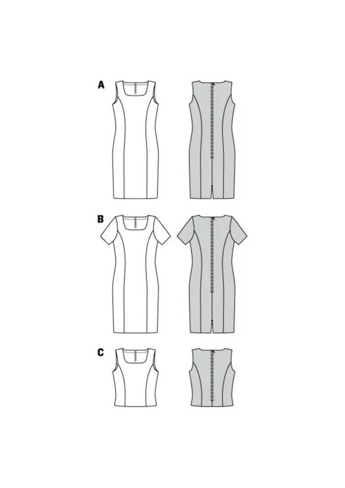 Burda Patroon 7972 - Jurk in variaties en top