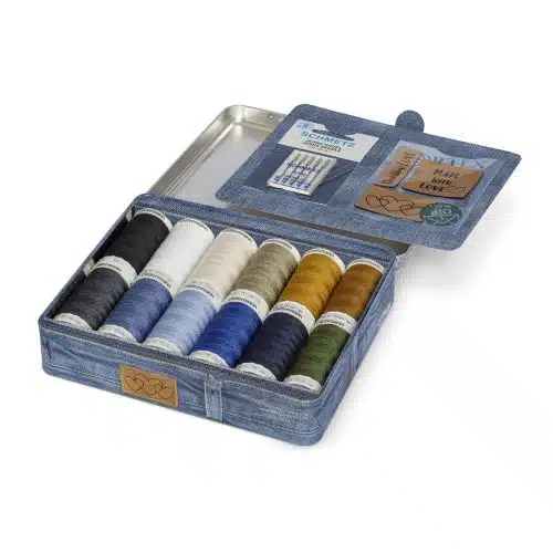 Gutermann Denim Box Labels, Naalden en Garens