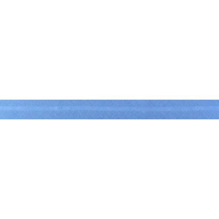 Katoenen Bias Midden Blauw-258 20mm 5meter