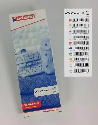 Textielverfstift Edding 1mm Assortie 10stuks