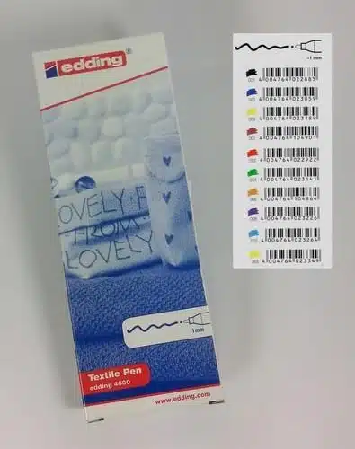 Textielverfstift Edding 1mm Assortie Basic 10stuks