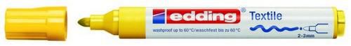 Textielverfstift Edding 2-3mm Geel