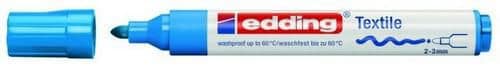 Textielverfstift Edding 2-3mm Licht Blauw