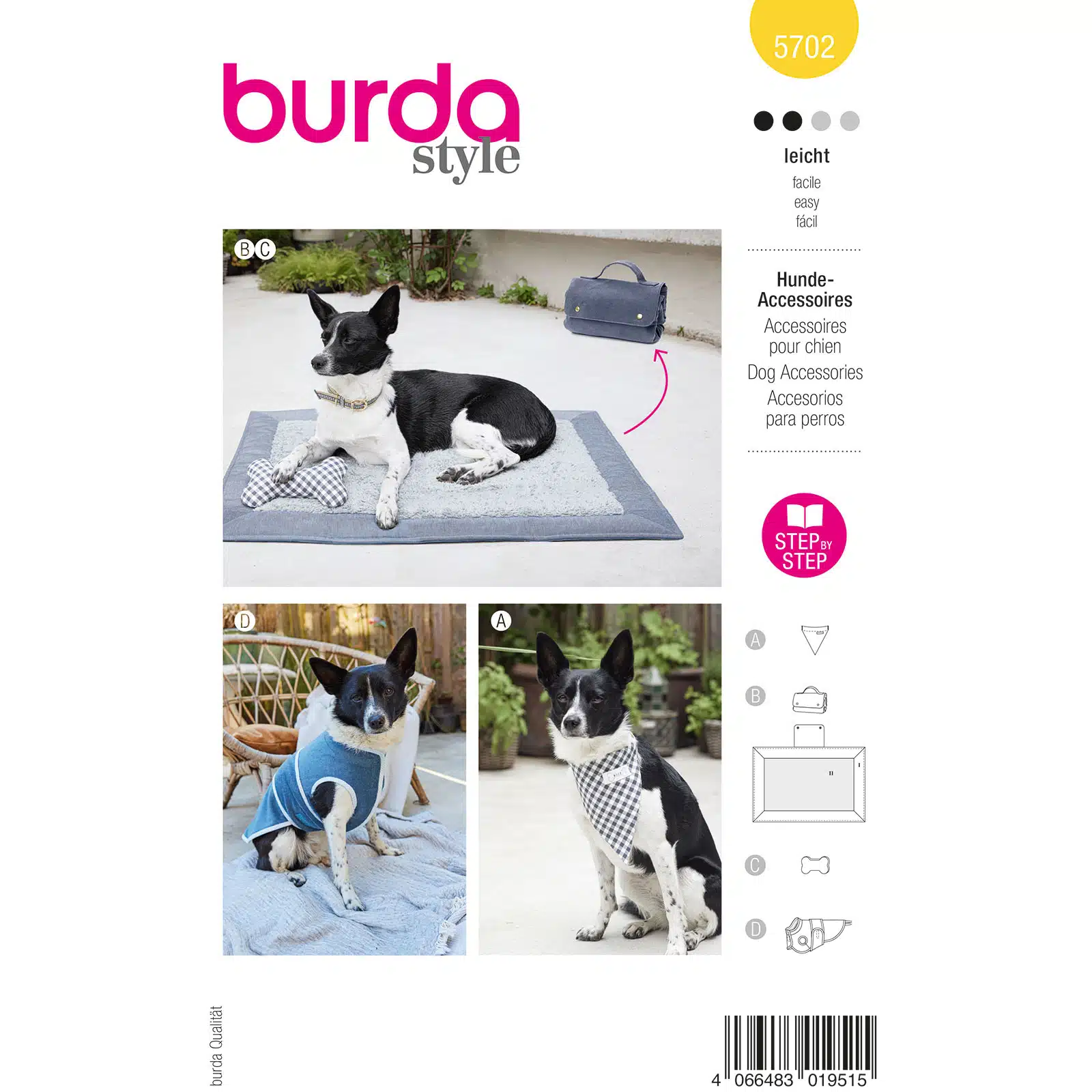Burda Patroon 5702 - Honden Accessoires
