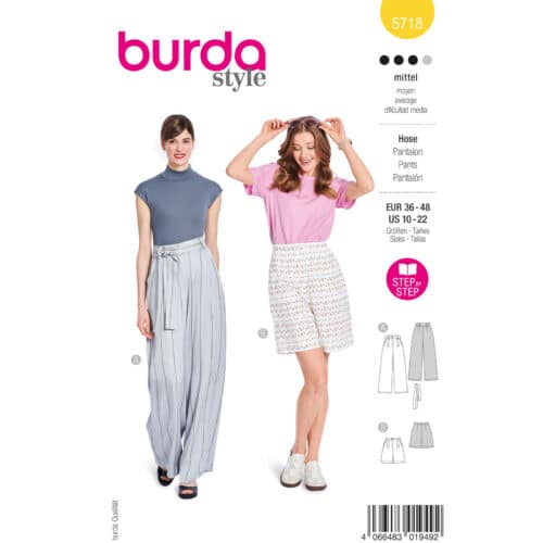 Burda Patroon 5718 - Broek in Variaties