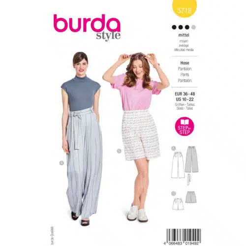 Burda Patroon 5718 - Broek in Variaties