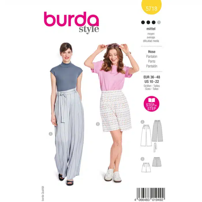 Burda Patroon 5718 - Broek in Variaties