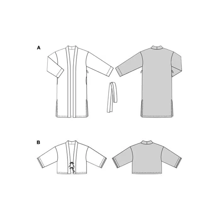 Burda Patroon 5720 - Kimono en Jasje