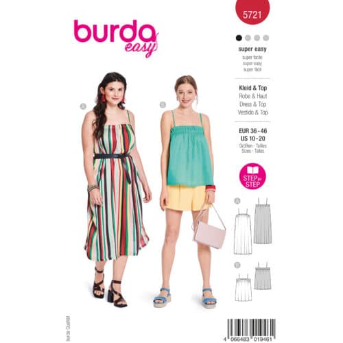 Burda Patroon 5721 - Jurk en Top
