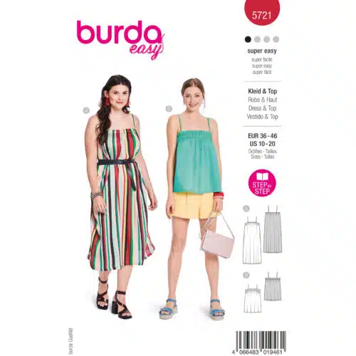 Burda Patroon 5721 - Jurk en Top