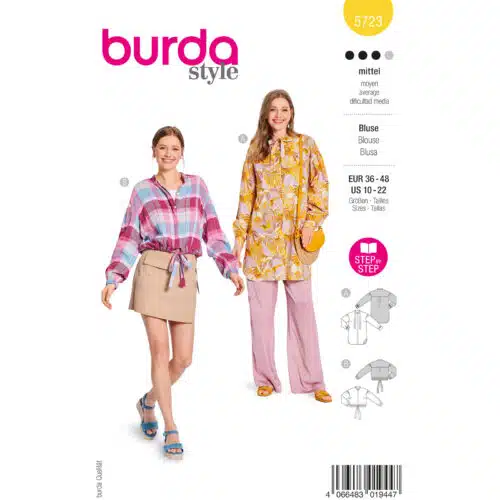 Burda Patroon 5723 - Blouse in Variaties