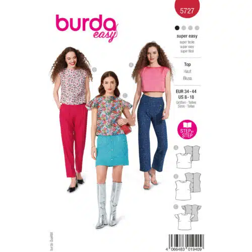 Burda Patroon 5727 - Top in Variaties