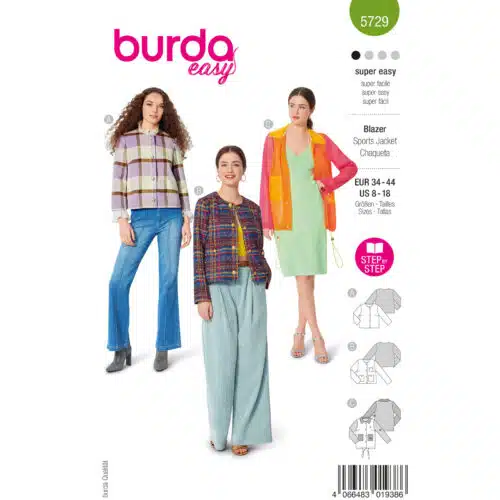 Burda Patroon 5729 - Blazer in Variaties