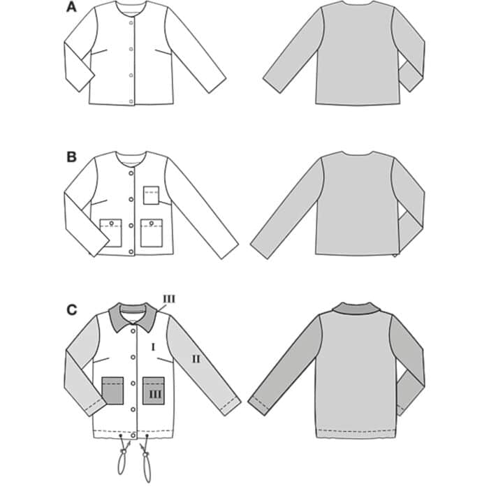 Burda Patroon 5729 - Blazer in Variaties