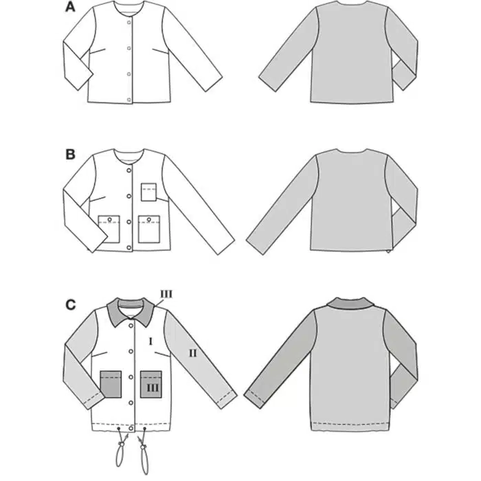 Burda Patroon 5729 - Blazer in Variaties