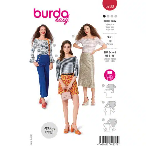 Burda Patroon 5730 - Shirt in Variaties
