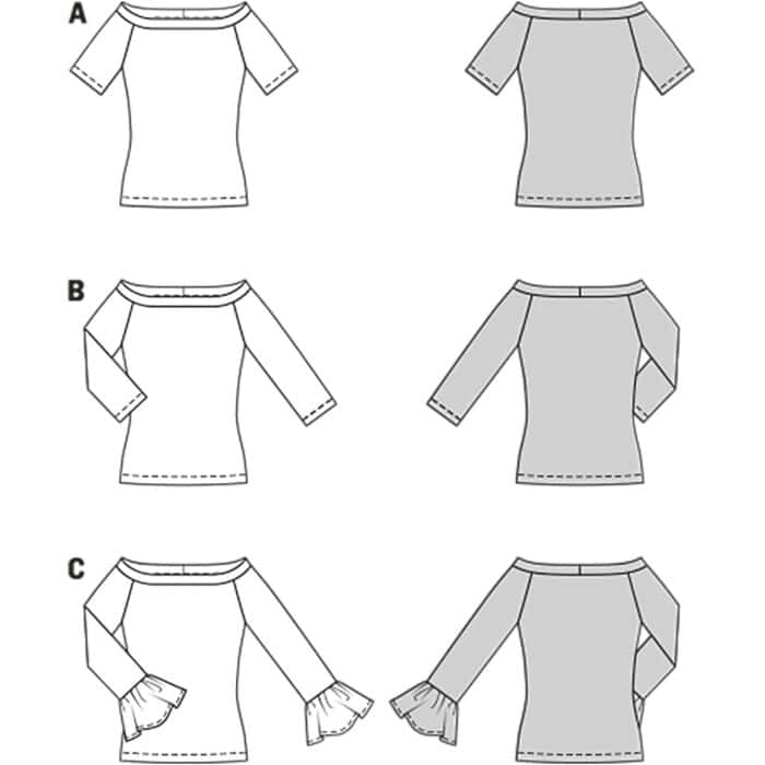 Burda Patroon 5730 - Shirt in Variaties
