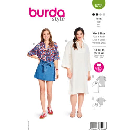 Burda Patroon 5733 - Blouse en Jurk