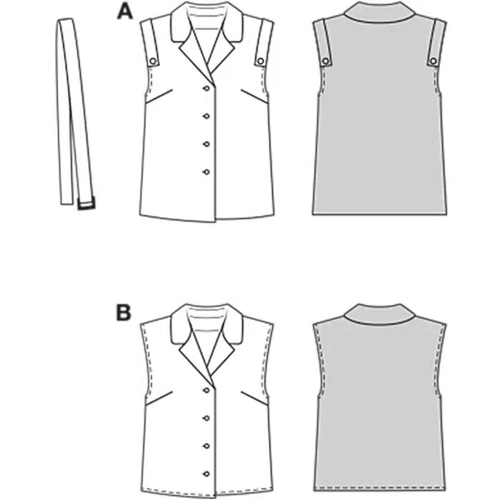 Burda Patroon 5734 - Gilet in Variaties