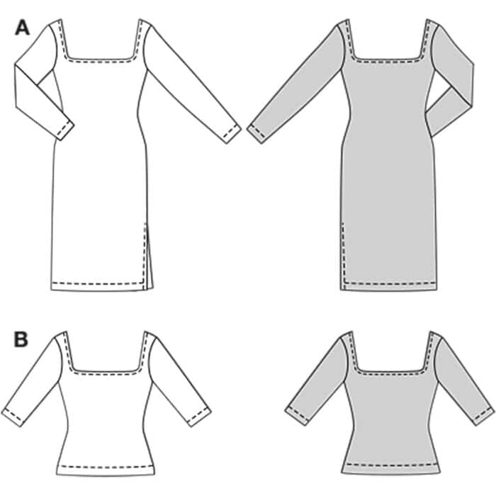 Burda Patroon 5738 - Jurk en Shirt