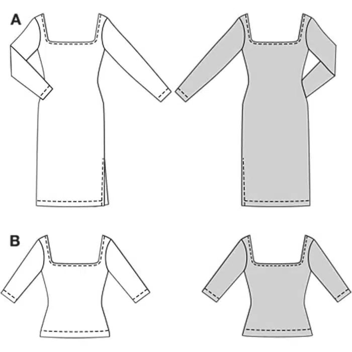 Burda Patroon 5738 - Jurk en Shirt