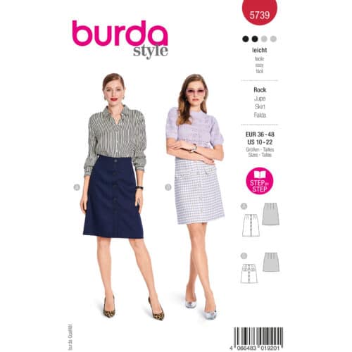 Burda Patroon 5739 - Rok in Variaties
