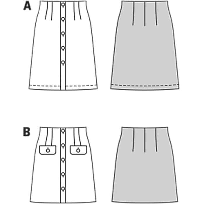Burda Patroon 5739 - Rok in Variaties