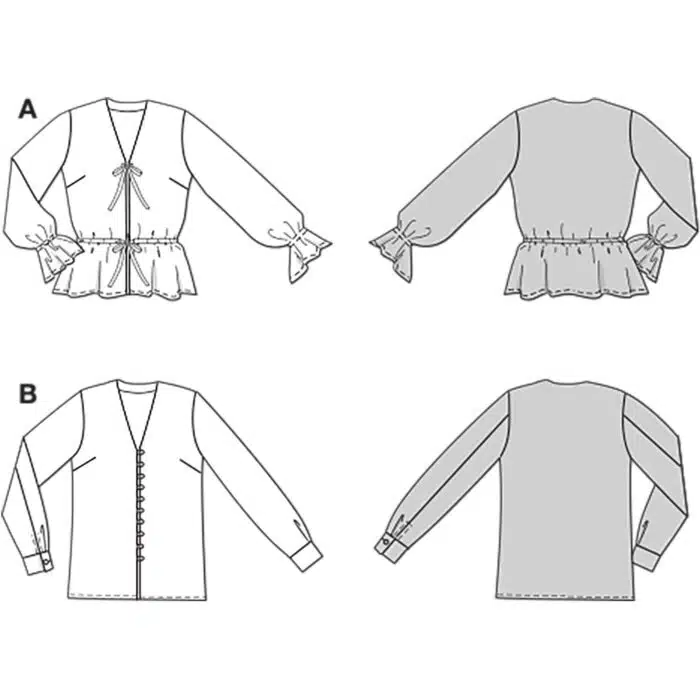 Burda Patroon 5746 - Blouse in Variaties