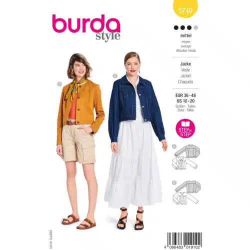 Burda Patroon 5749 - Jasje in Variaties