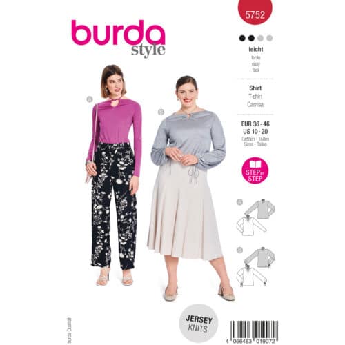 Burda Patroon 5752 - Shirt in Variaties