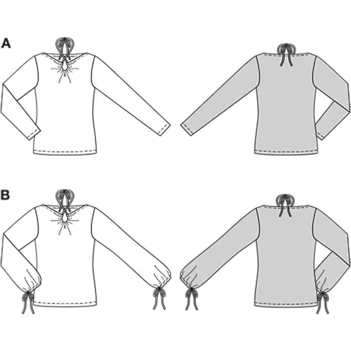 Burda Patroon 5752 - Shirt in Variaties