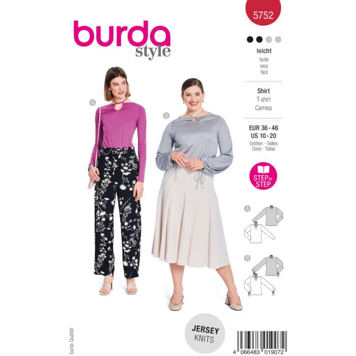 Burda Patroon 5752 - Shirt in Variaties