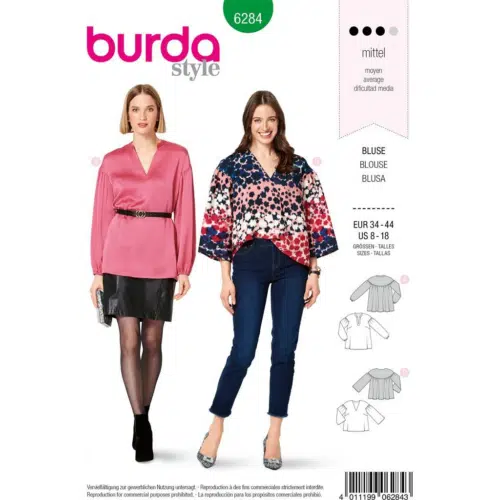 Burda Patroon 6284 - Blouse in Variaties