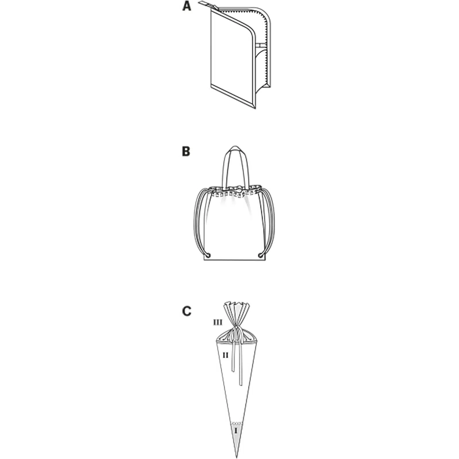 Burda Patroon 9200 - School Accessoires