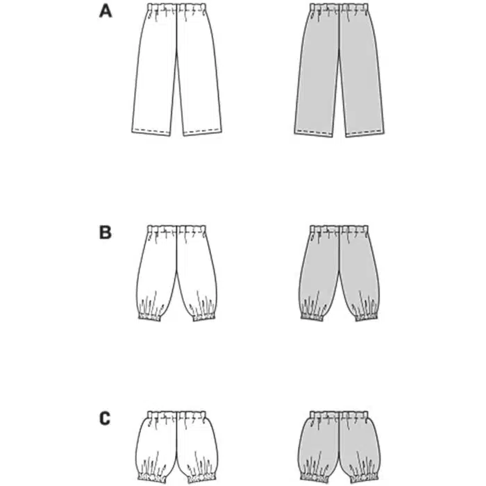 Burda Patroon 9202 - Broek in Variaties