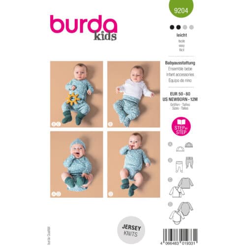 Burda Patroon 9204 - Babykleding in Variaties