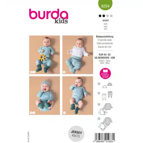 Burda Patroon 9204 - Babykleding in Variaties