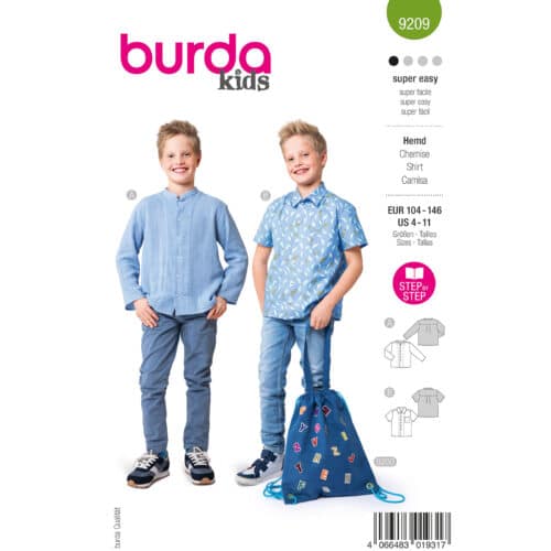 Burda Patroon 9209 - Overhemd in Variaties