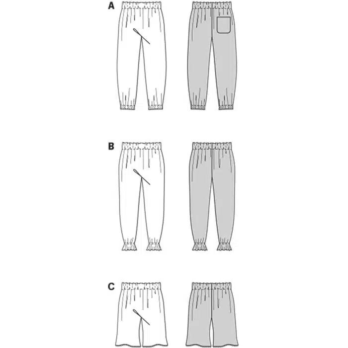 Burda Patroon 9211 - Broek in Variaties