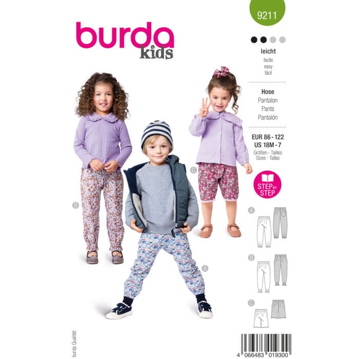 Burda Patroon 9211 - Broek in Variaties