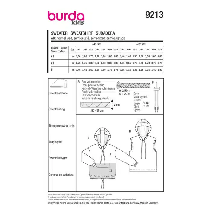 Burda Patroon 9213 - Sweater in Variaties