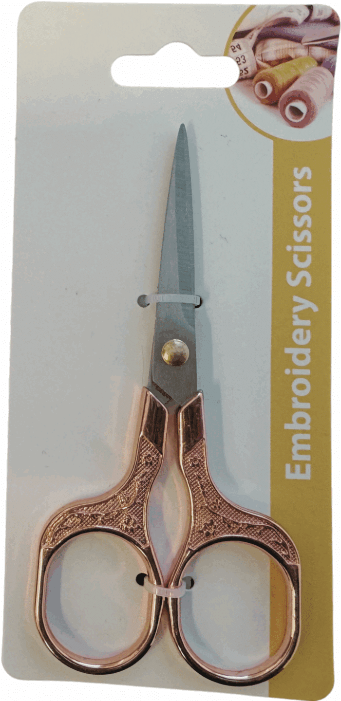Borduurschaartje Roségoud/Zilver 13cm