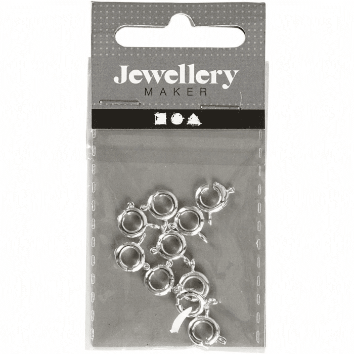 Veerring Slotjes Zilver 7mm 10stuks