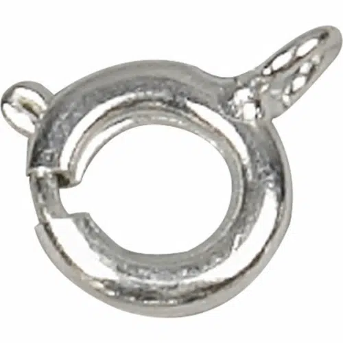 Veerring Slotjes Zilver 7mm 10stuks
